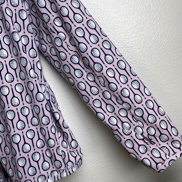 San Soleil Womens Jacket XL Pink Top Full Zip Long Sleeve Tennis Stretch UPF UV - Picture 6 of 9